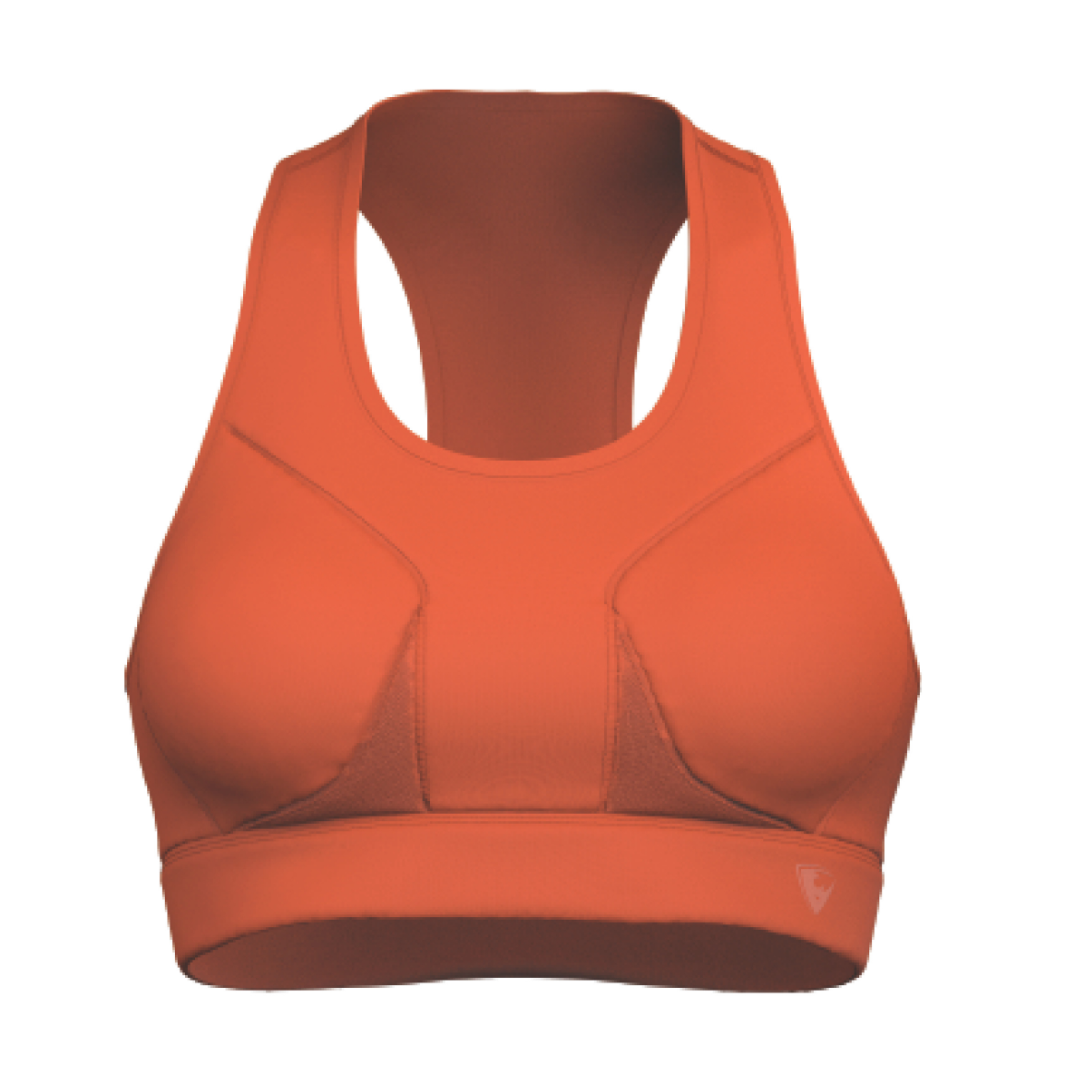 SPEEDBACK ORANGE SPORTS BRA
