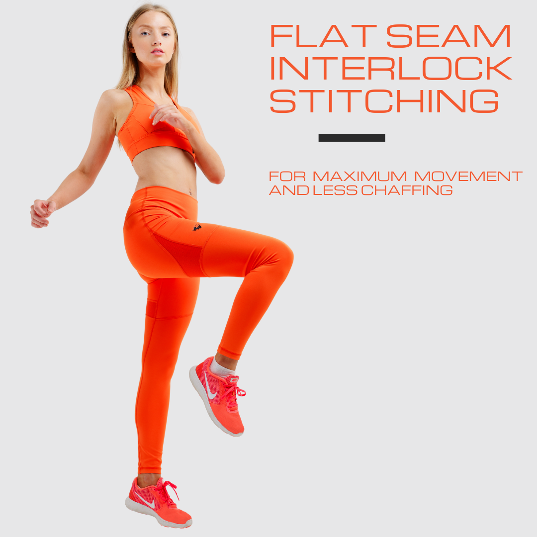 PERFORMPRO ORANGE WORKOUT LEGGINGS
