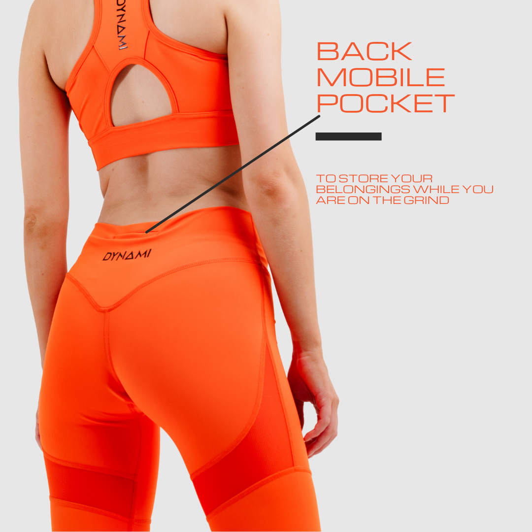 PERFORMPRO ORANGE WORKOUT LEGGINGS